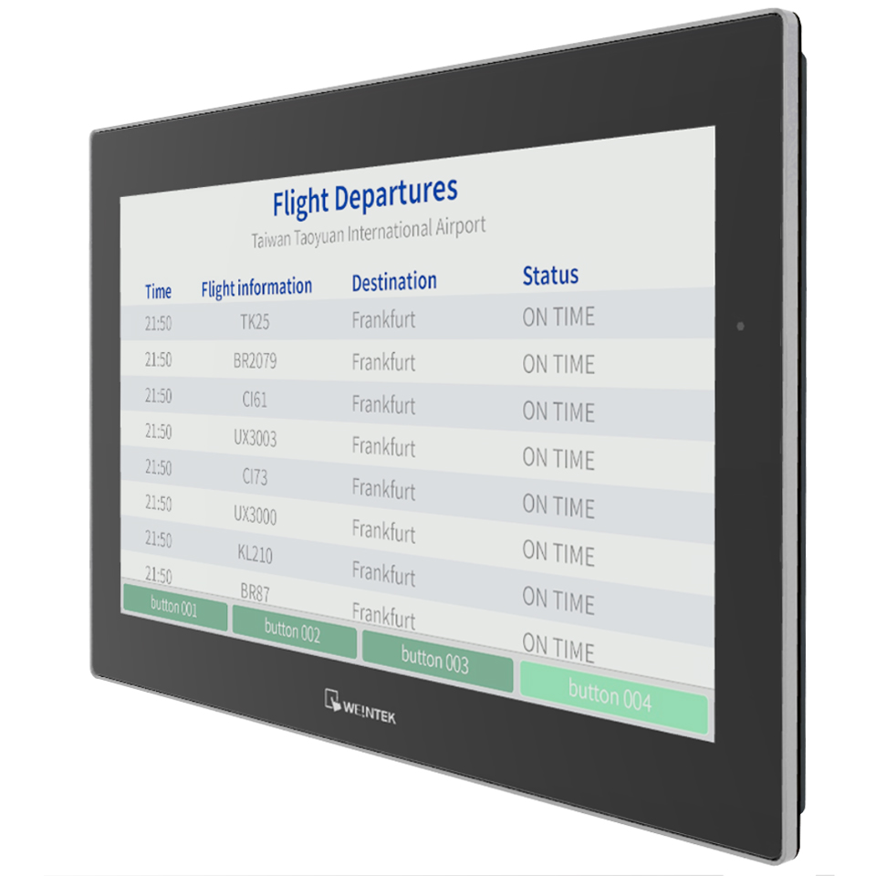 Weintek cMT3162X-W 15,6″ Touchpanel mit Full-HD-Auflösung (1920 × 1080) und gehärtetem Glas