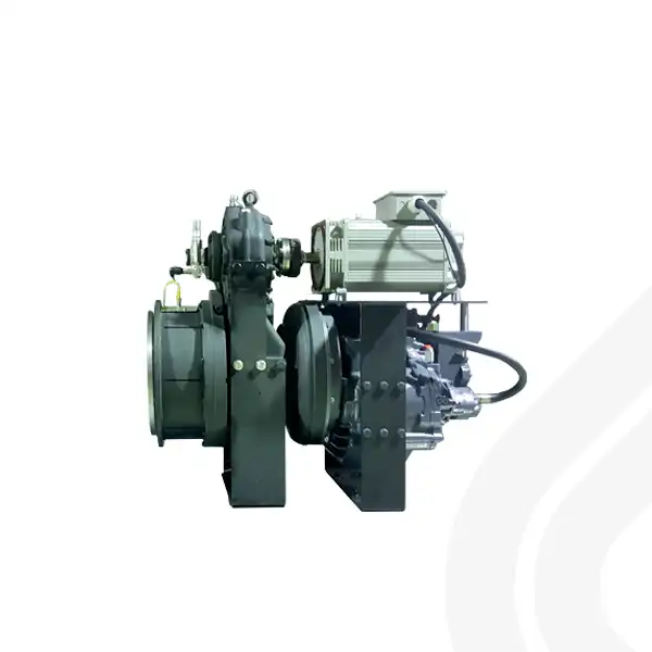 Kompakter Elektroantrieb für Bootsanwendungen mit integrierter Kupplung und elektrischen Antriebseinheit bestehend aus Elektromotor und Steuerung.