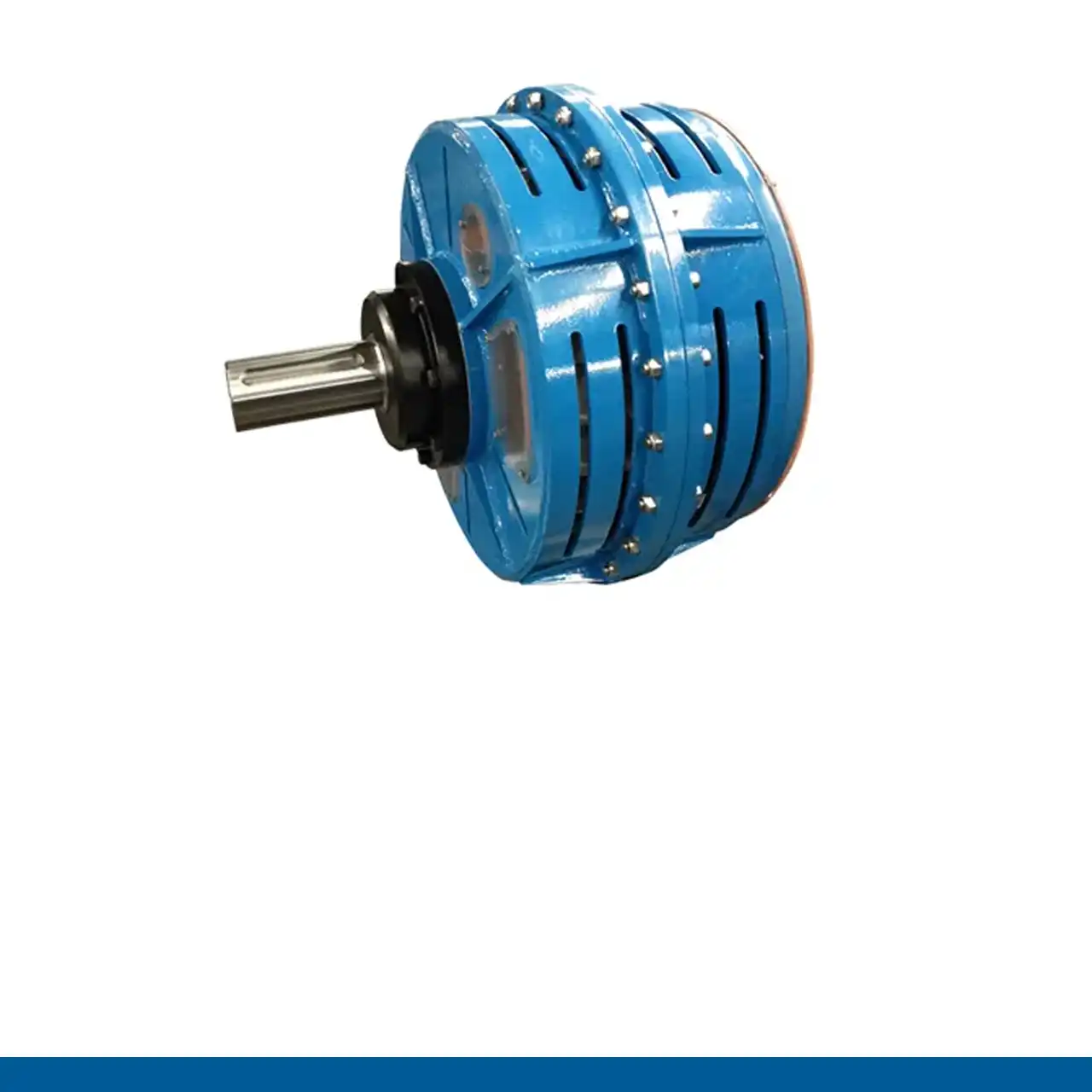 Geschlossene ROTOSTART Flüssigkeitskupplung in blauer Industrieausführung