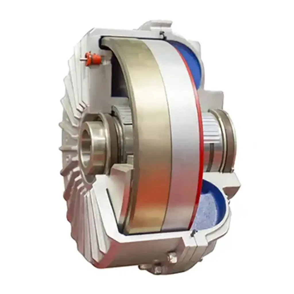 ROTOMEC ALFA/BETA Kupplung im Querschnitt mit Turbinen- und Fliehkraftkomponenten