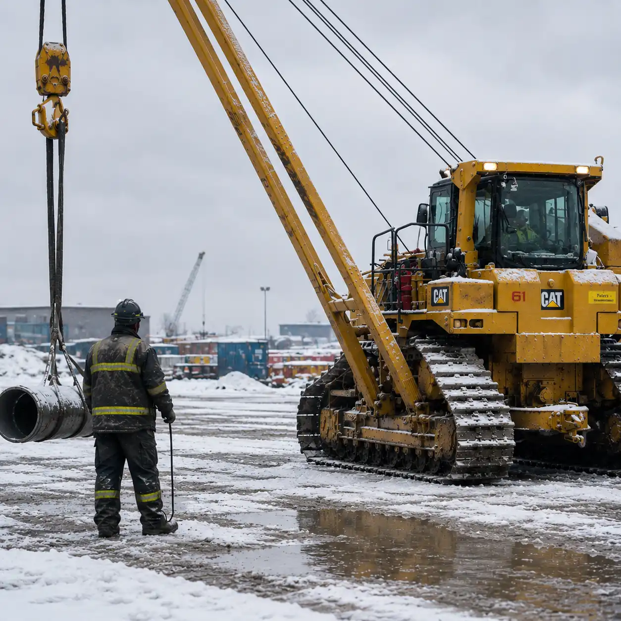 Esco Hoist Winch Crane Operation Crawler Vehicle